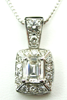 Shakeh white gold diamond pendant
